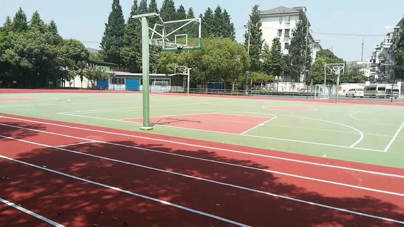 透氣型塑膠跑道施工效果圖